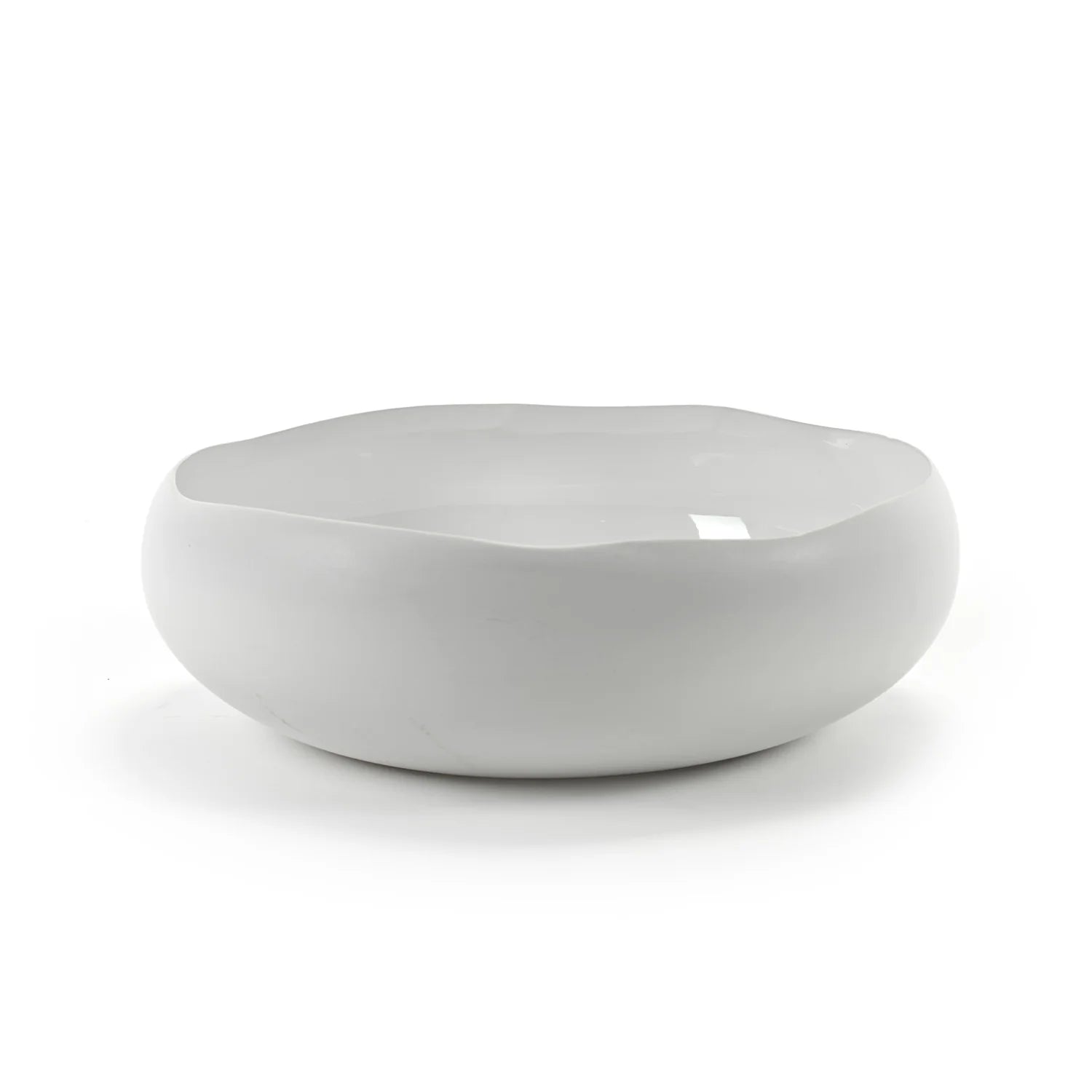 Irregular Porcelain Bowl White