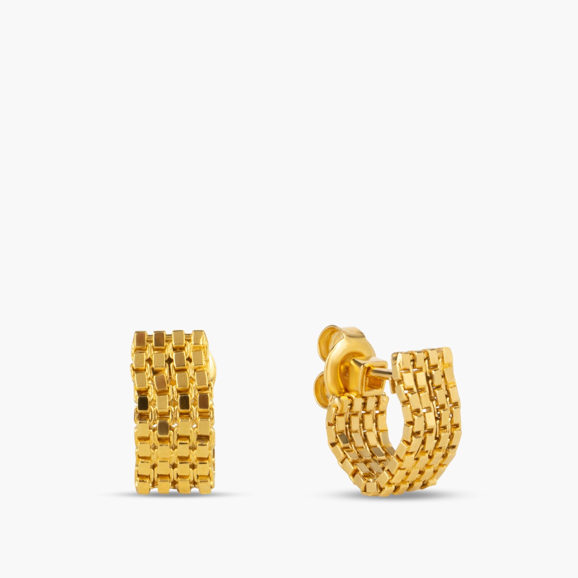 Martine Viergever, Day Or Night Earrings Gold