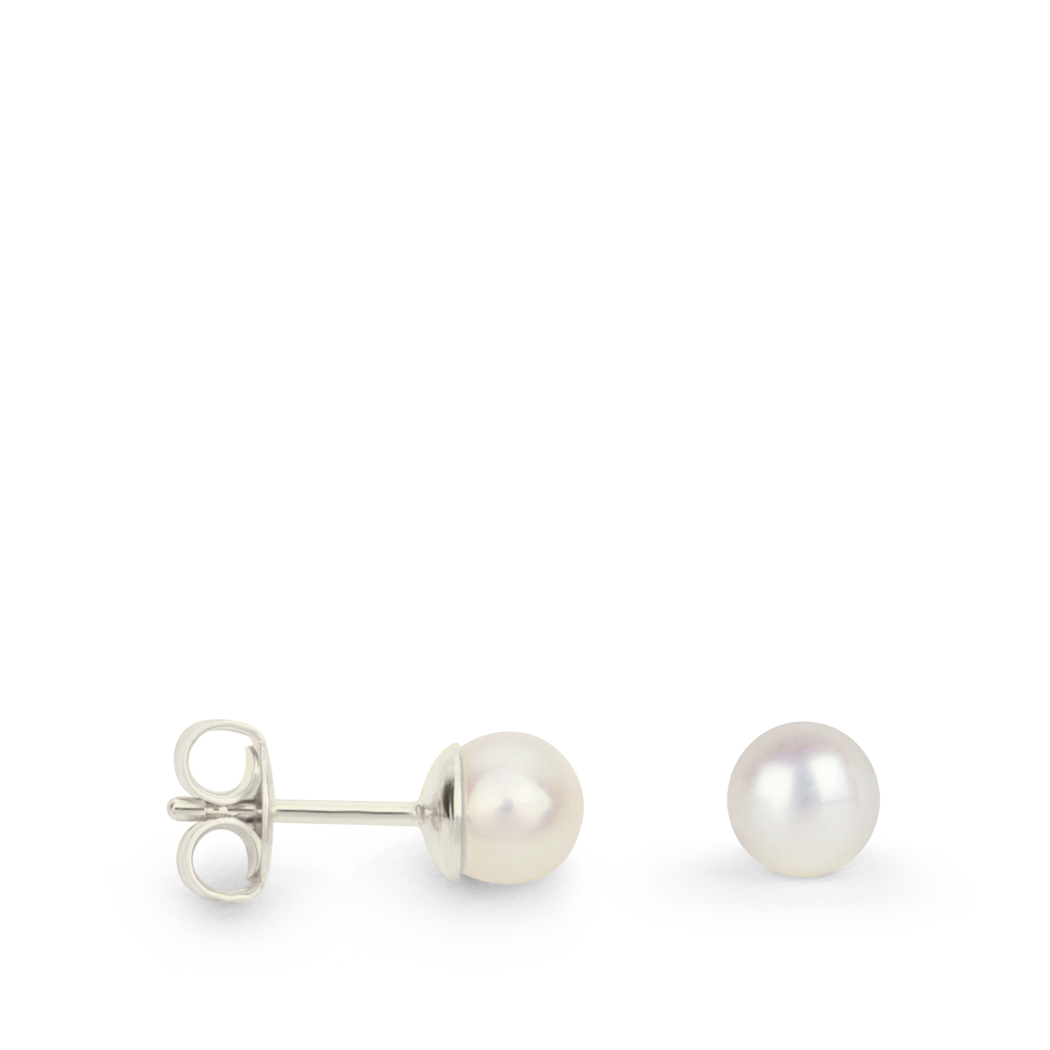 Martine Viergever, Pearl Earrings Silver