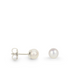 Martine Viergever, Pearl Earrings Silver