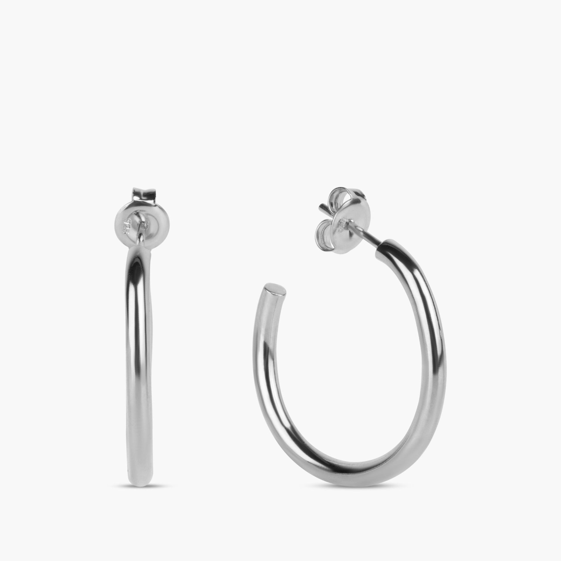 Martine Viergever, Trochus Big Earrings Silver