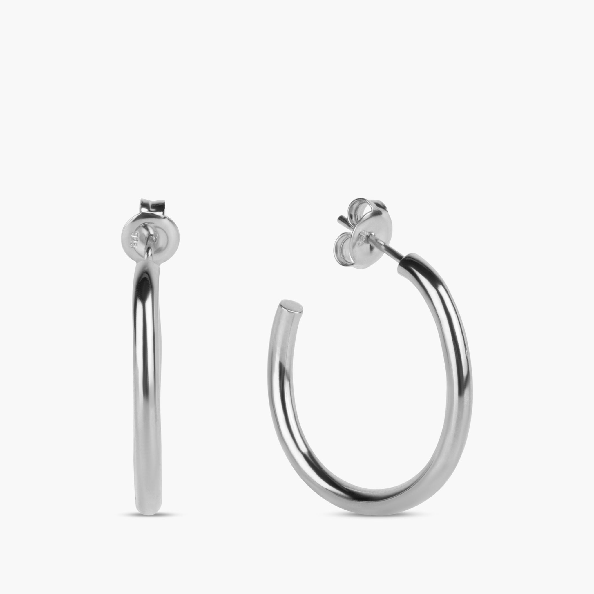 Martine Viergever, Trochus Big Earrings Silver