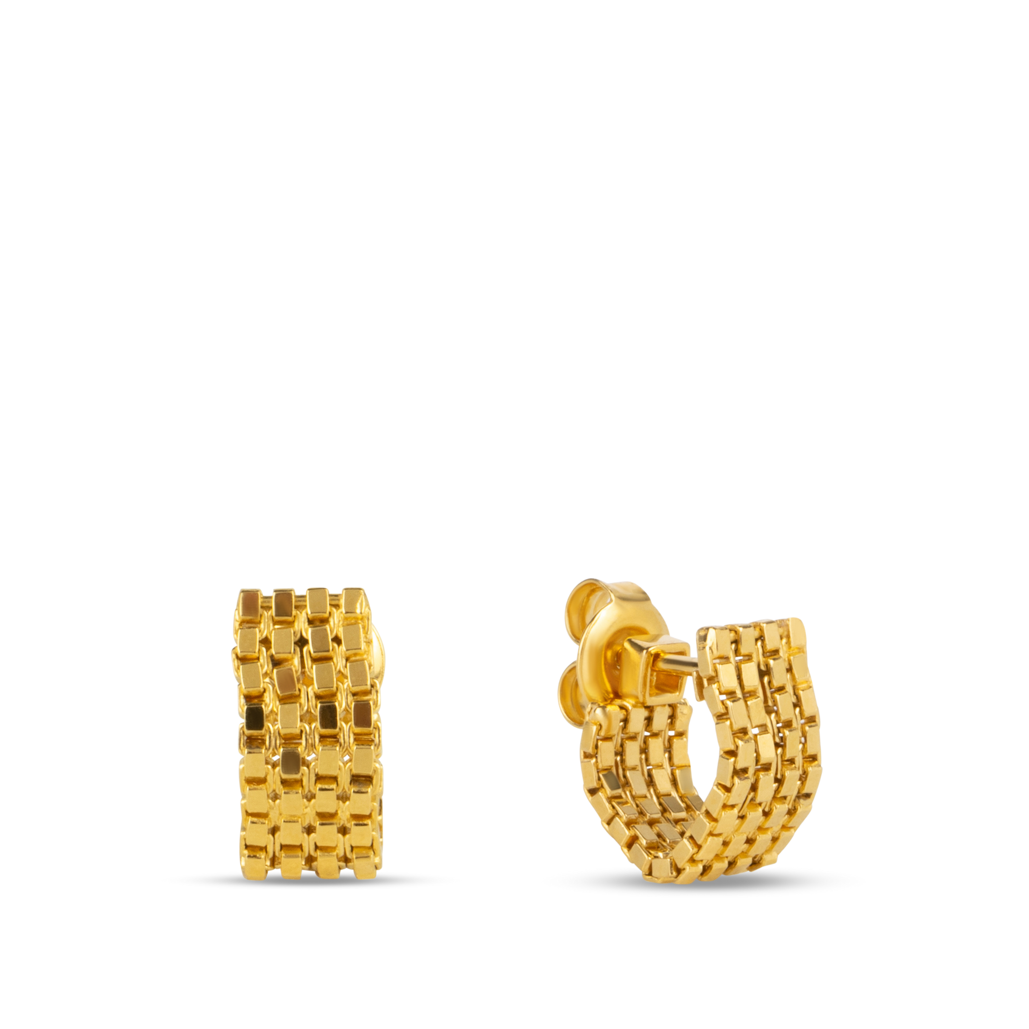 Martine Viergever, Day Or Night Earrings Gold