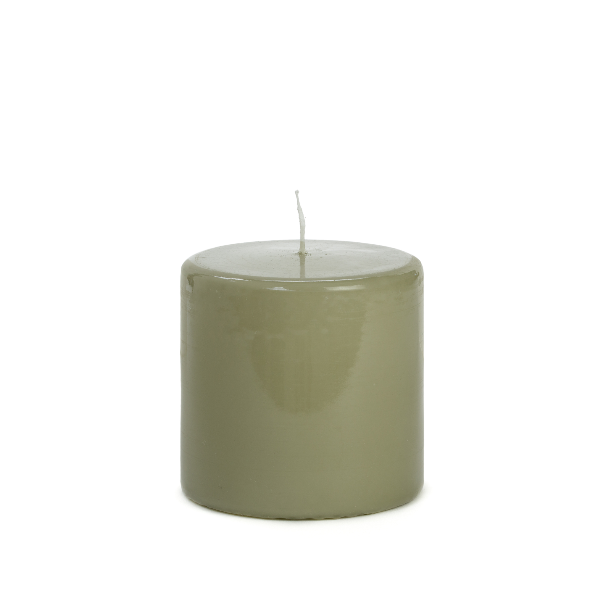 Rustik Lys, Stompkaars Hoogglans Eucalyptus 10 cm